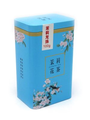 Жасминовый чай в виде шара, железная банка, 100г